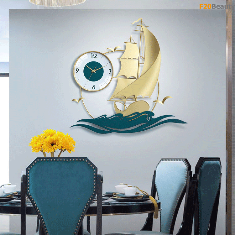 Đồng hồ treo tường cao cấp Lucky Boat