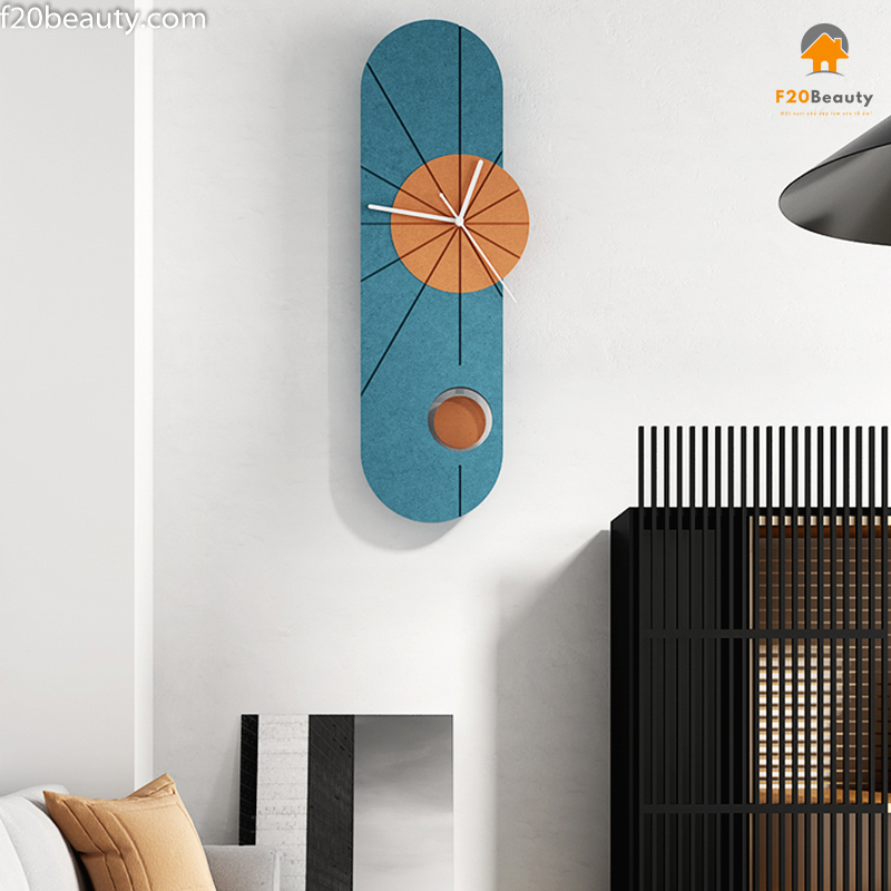 Đồng hồ treo tường mặt gỗ Antoine