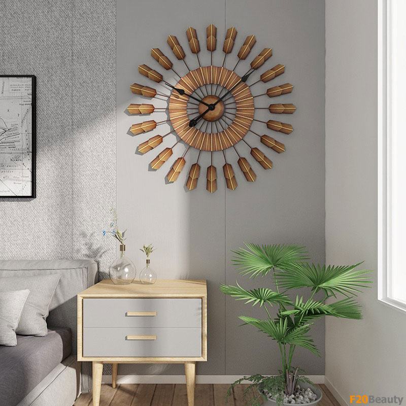 Đồng hồ treo tường nghệ thuật Universe Brown