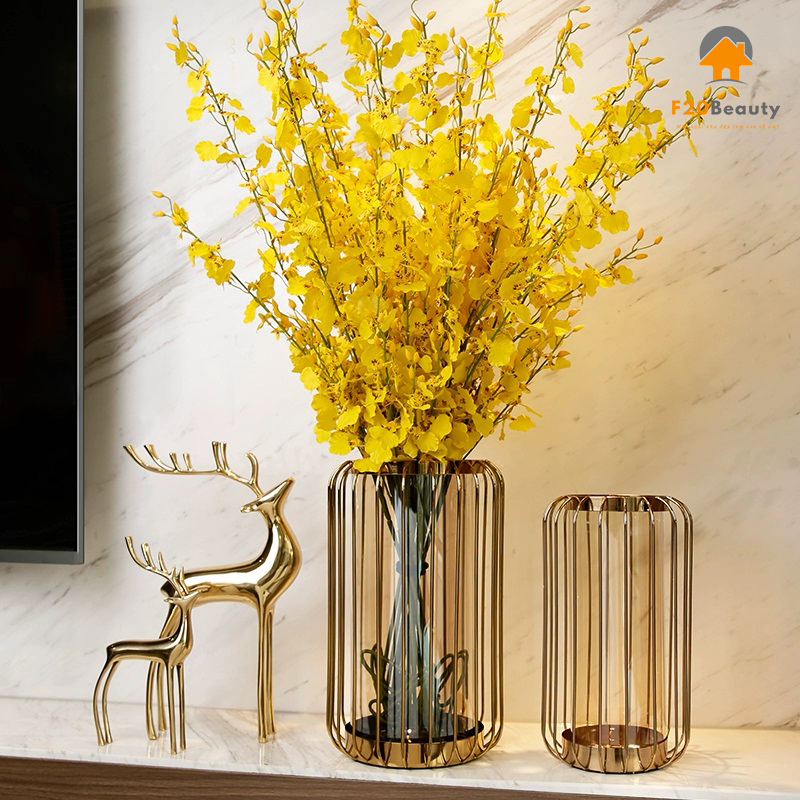 Bình thủy tinh cắm hoa Seon Tak trang trí nội thất hiện đại