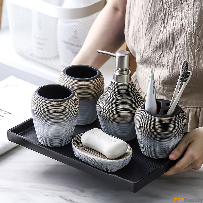 Bộ dụng cụ phòng tắm Ceramic Luxury