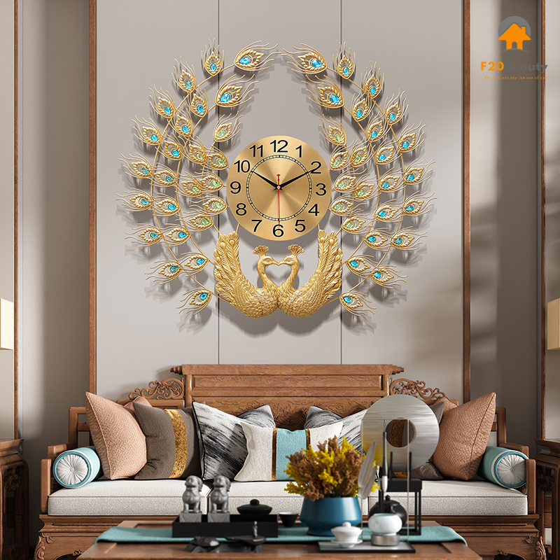 Đồng hồ con công treo tường Sweetly