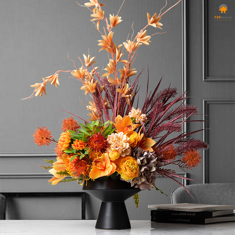 Bình hoa giả để bàn đẹp