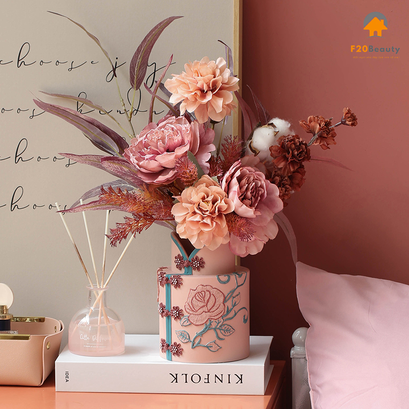 Bình hoa giả để bàn đẹp