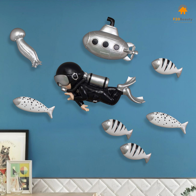 Decor treo tường thám hiểm đại dương