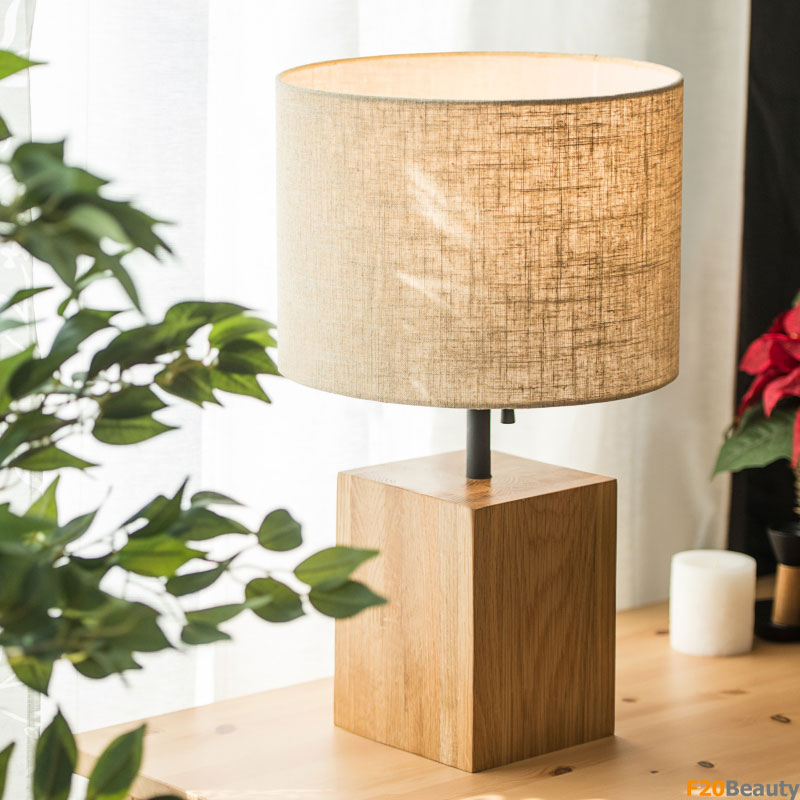 Đèn ngủ đẹp để bàn thân gỗ cao cấp