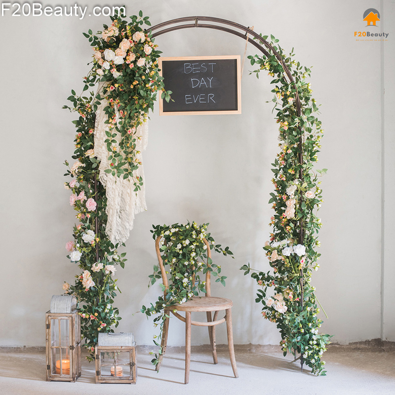 Hoa hồng baby giả treo tường