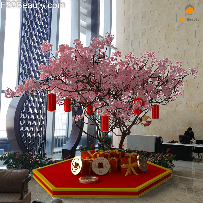 Cây hoa Anh Đào giả trang trí văn phòng, công ty