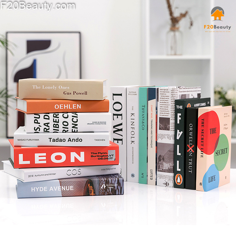 Mô hình sách trang trí hiện đại trưng bày
