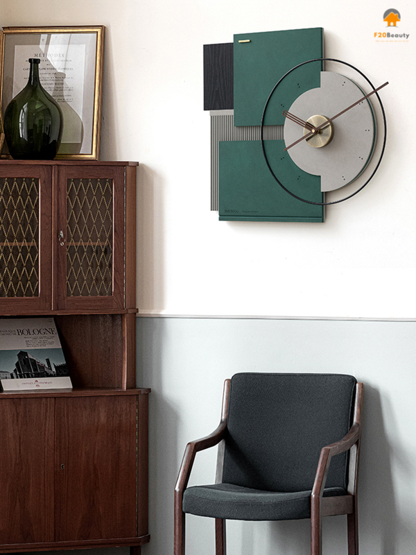 Đồng hồ treo tường cao cấp Square Heley