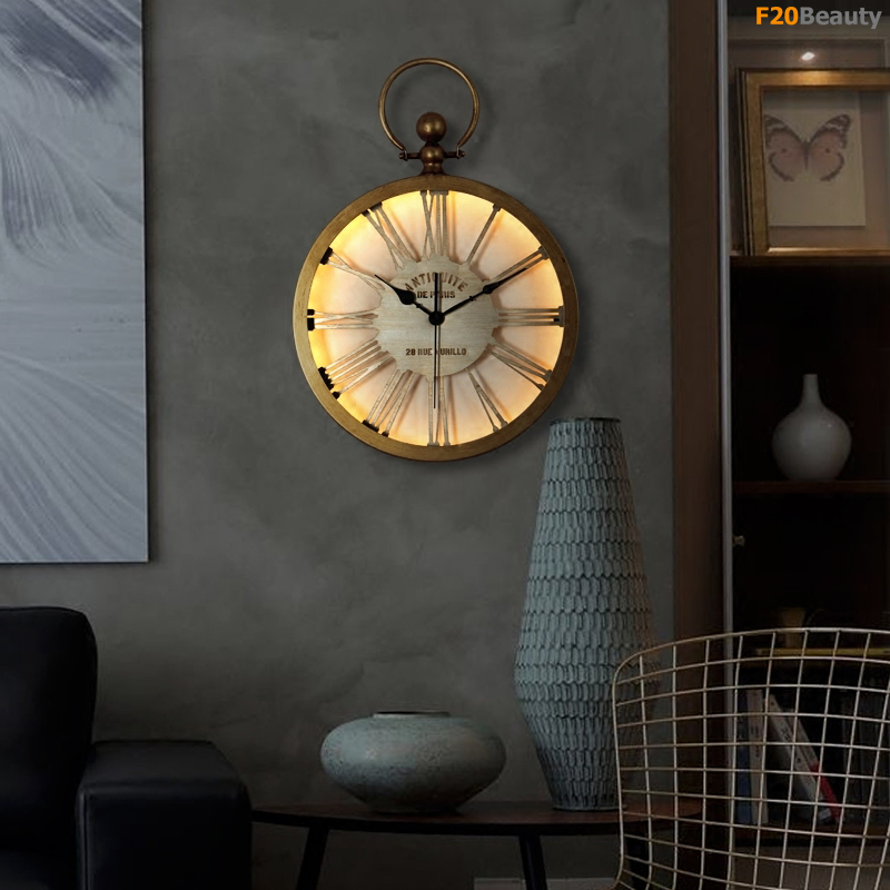Đồng hồ treo tường cao cấp Retro Old Style