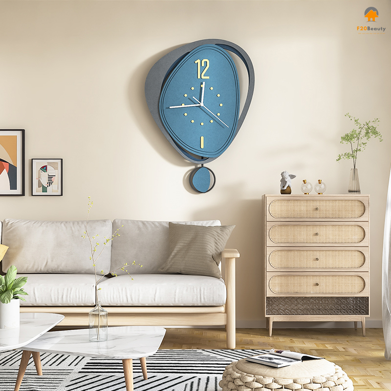 Đồng hồ treo tường mặt gỗ Danton