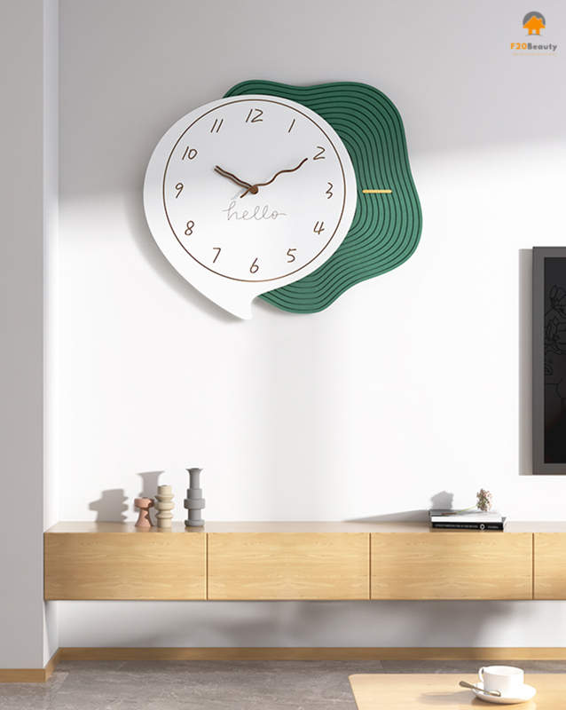 Đồng hồ treo tường mặt gỗ Taijutsu