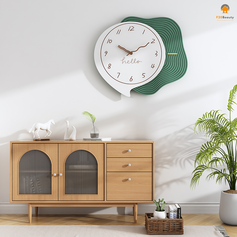 Đồng hồ treo tường mặt gỗ Taijutsu