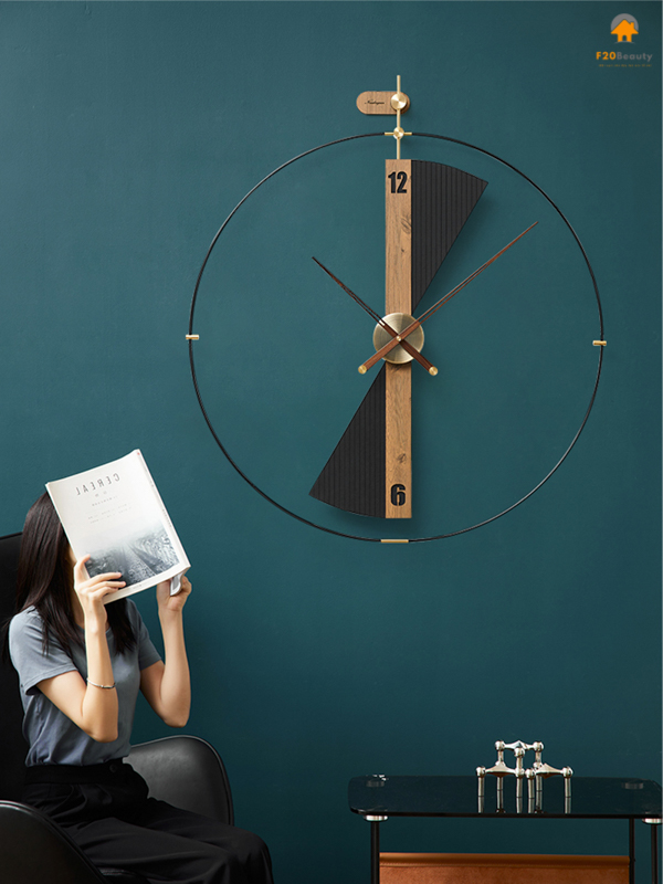 Đồng hồ treo tường đẹp Sencom Luxury