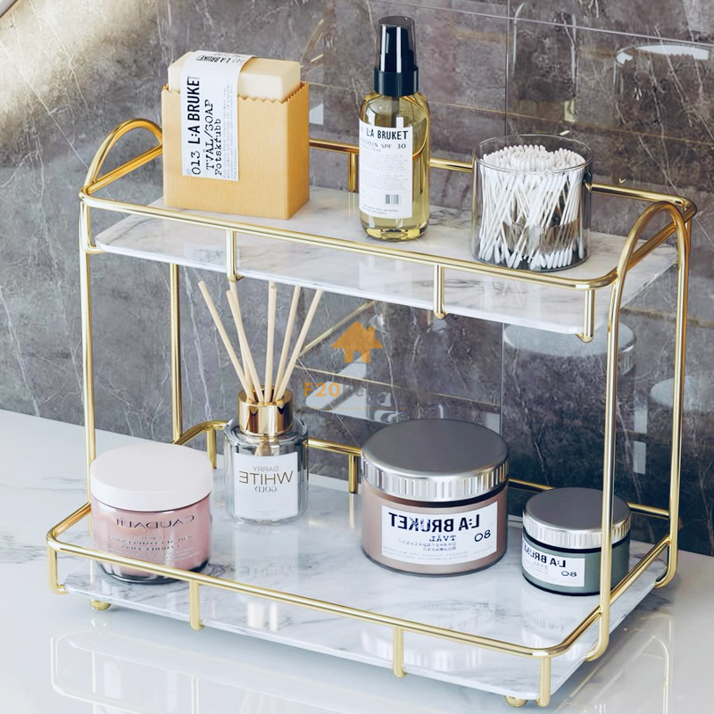 Khay đựng đồ nhà tắm 2 tầng