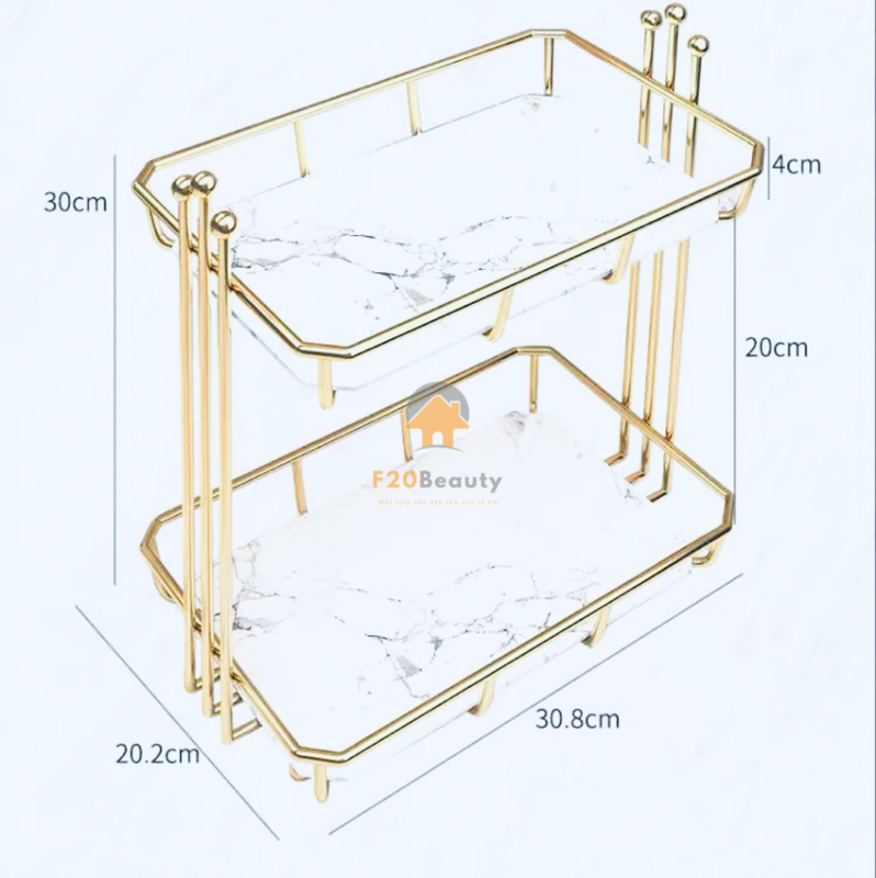 Khay đựng đồ nhà tắm 2 tầng