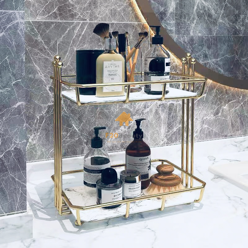 Khay đựng đồ nhà tắm 2 tầng