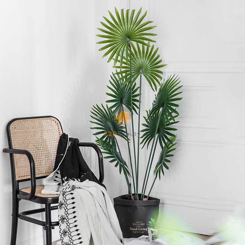 Cây cọ giả trang trí Studio phong cách hiện đại