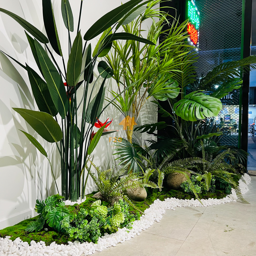 Tiểu cảnh cây giả