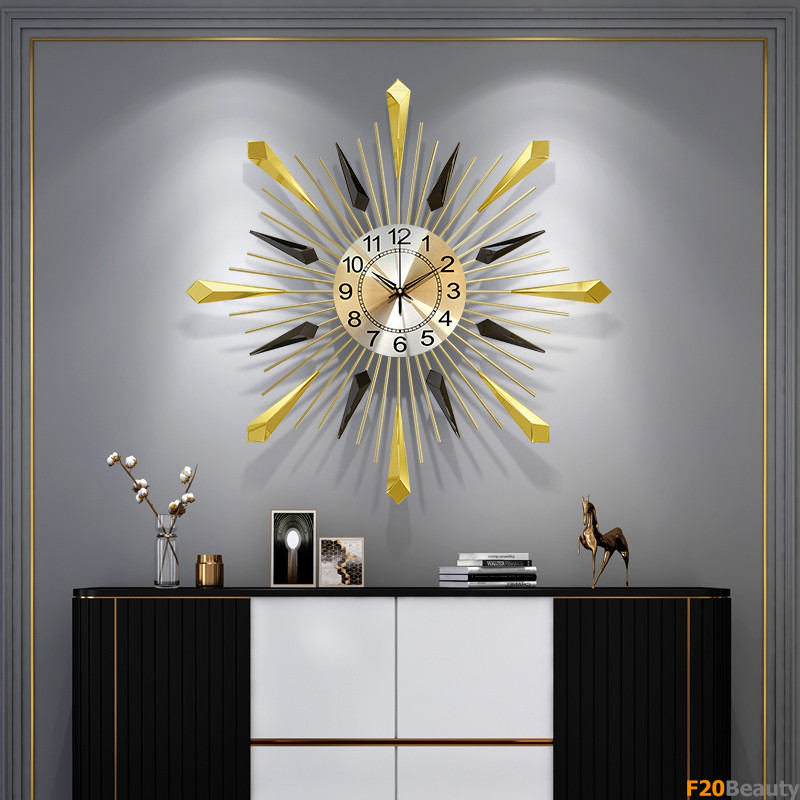 Đồng hồ treo tường nghệ thuật thiết kế mặt trời
