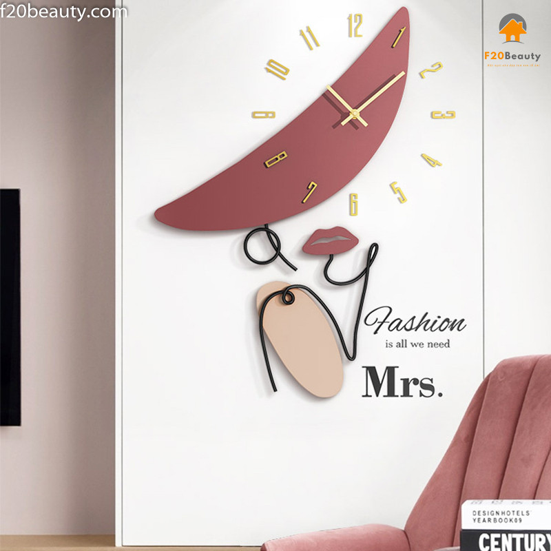 Đồng hồ treo tường mặt gỗ Alphonse