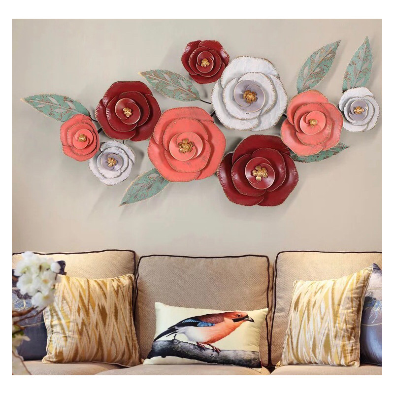 Tranh sắt Hoa hồng đỏ