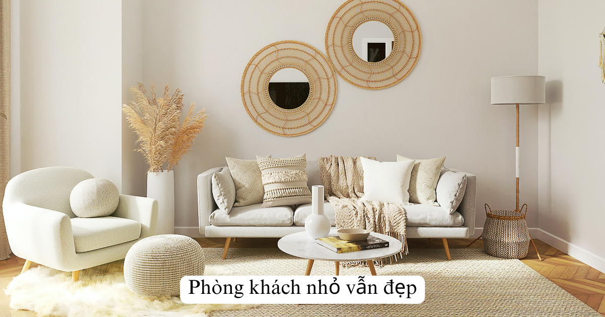 Phòng khách nhỏ vẫn đẹp