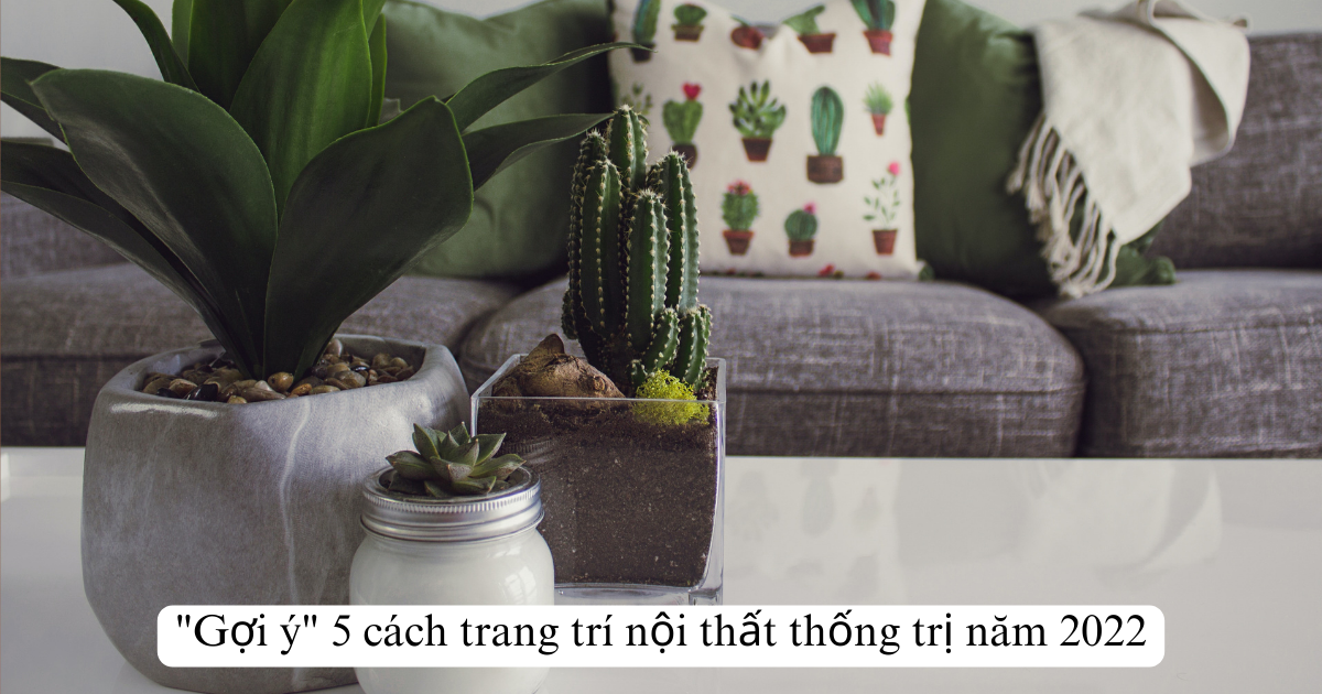 "Gợi ý " 5 cách trang trí nội thất thống trị năm 2024