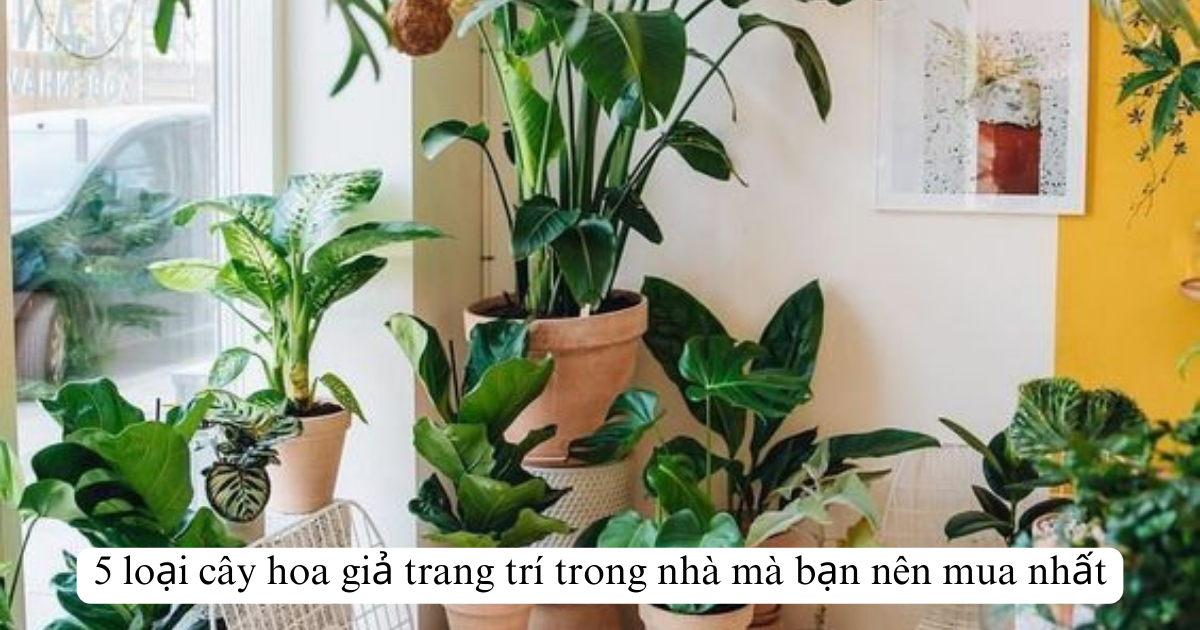 5 loại cây hoa giả trang trí trong nhà mà bạn nên mua nhất