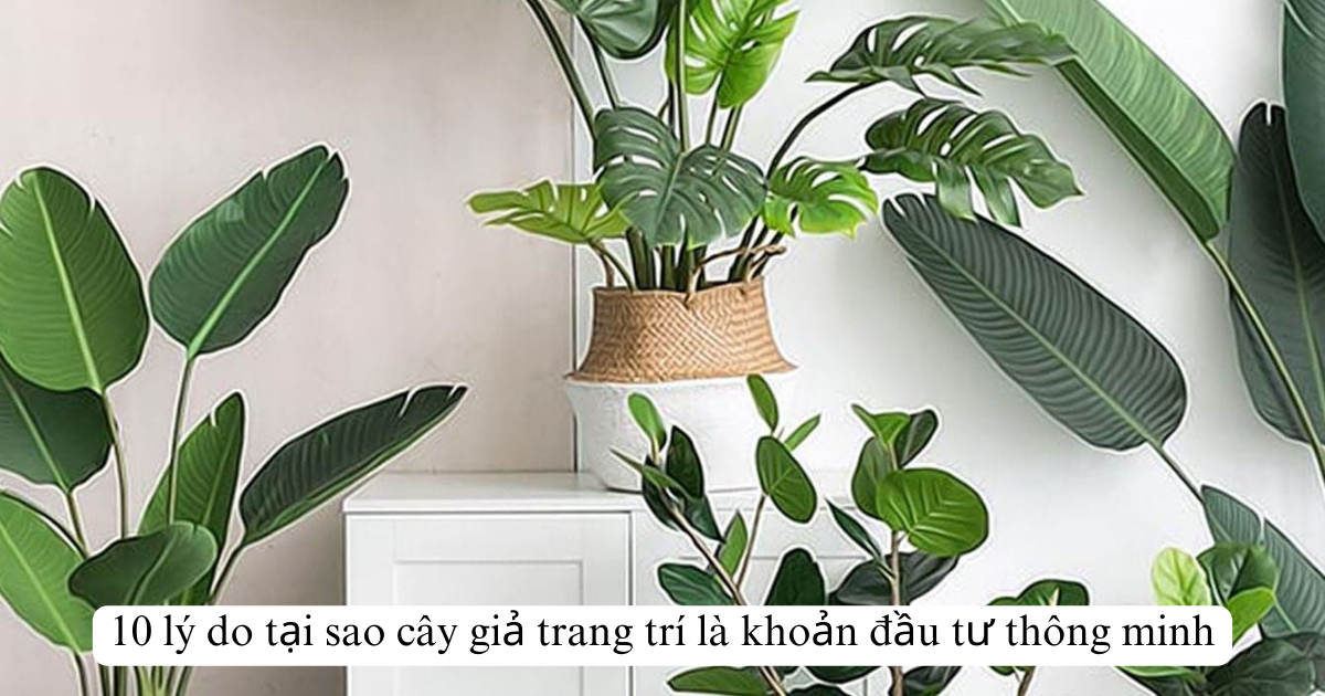 10 lý do tại sao cây giả trang trí là khoản đầu tư thông minh