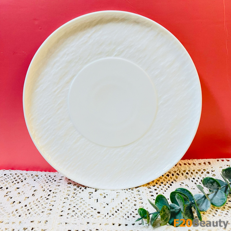 Đĩa gốm sứ White Pearl lớn