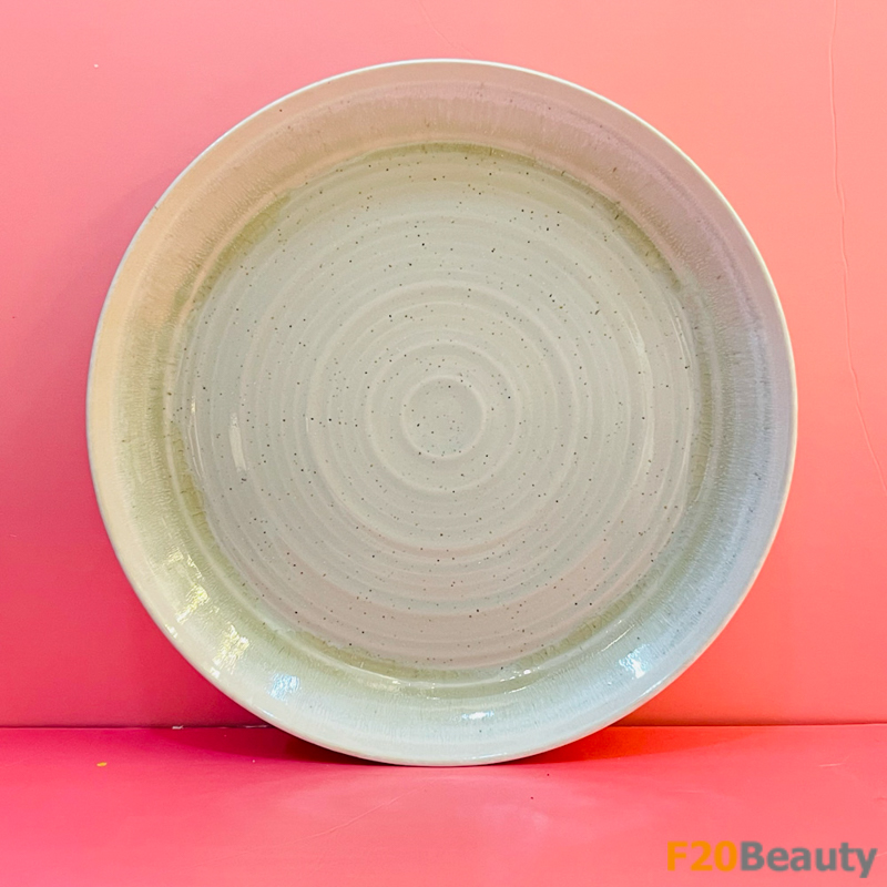 Đĩa ăn Green Navy men gốm Nhật lớn