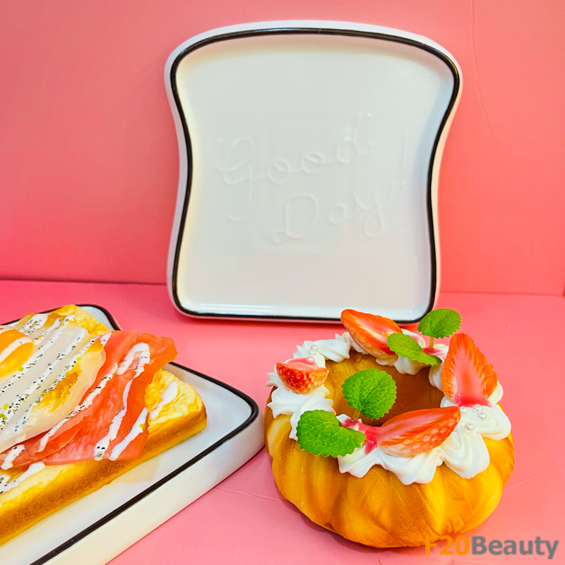 Dĩa bánh mì Sandwich dễ thương