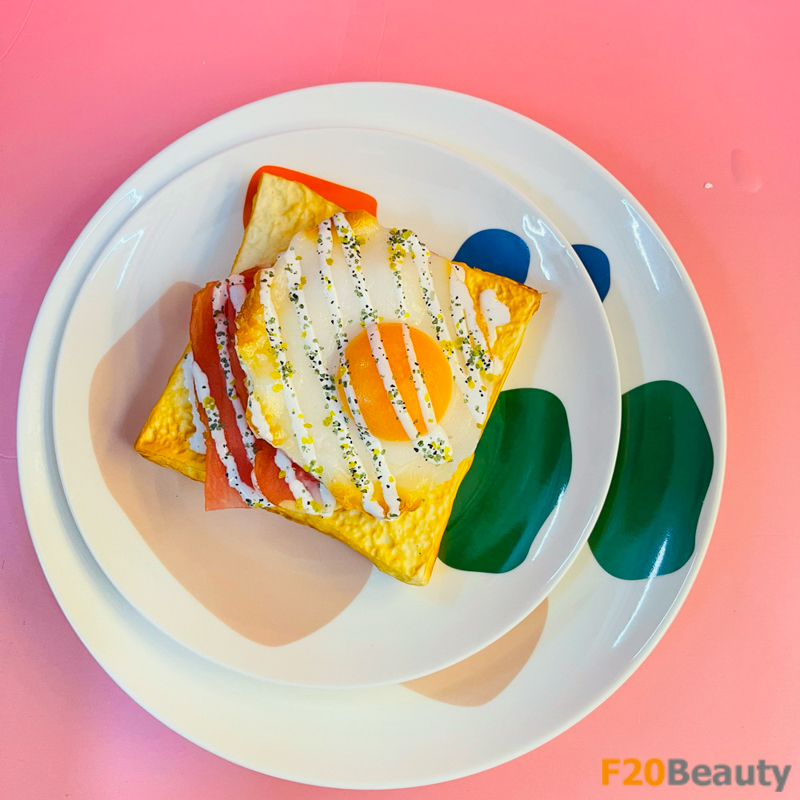 Đĩa ăn Colorful Popin (Hoạ tiết xanh)