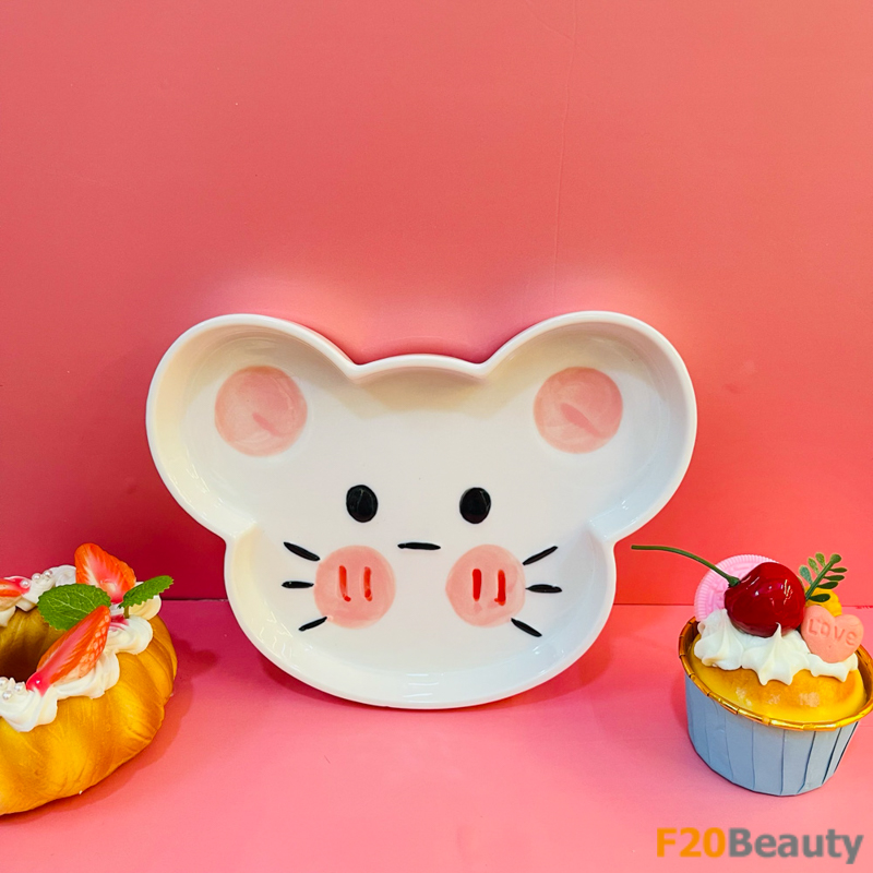 Bộ dĩa ăn cho bé mẫu chuột trắng