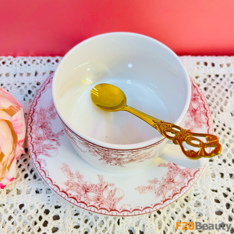 Trọn vẹn vẻ đẹp hoàng gia Châu Âu với Bộ set đĩa và tách trà sang trọng