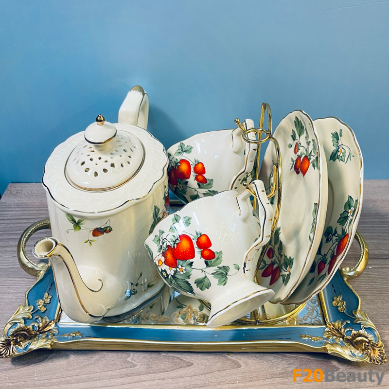 Tinh hoa văn hóa trà Hoàng Gia Châu Âu trong Bộ tách ấm đẳng cấp