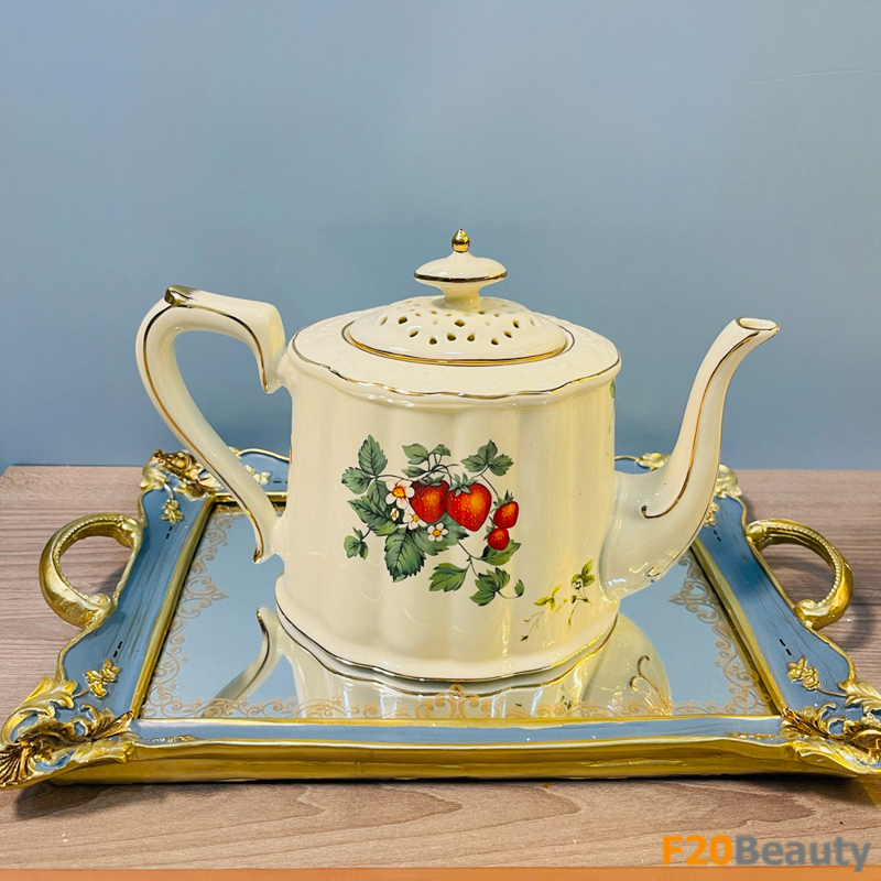 Trải nghiệm trà đẳng cấp với Bộ tách ấm Hoàng Gia Châu Âu mang vẻ đẹp truyền thống