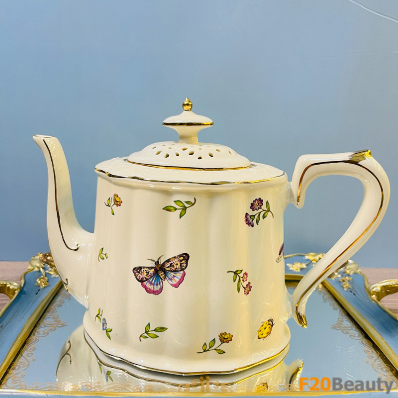Một tác phẩm nghệ thuật trà - Bộ tách ấm Hoàng Gia Châu Âu độc đáo