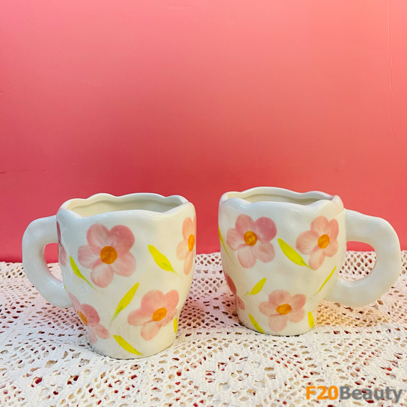 Trang trí không gian sống với sự lộng lẫy - Ly gốm sứ đẹp decor