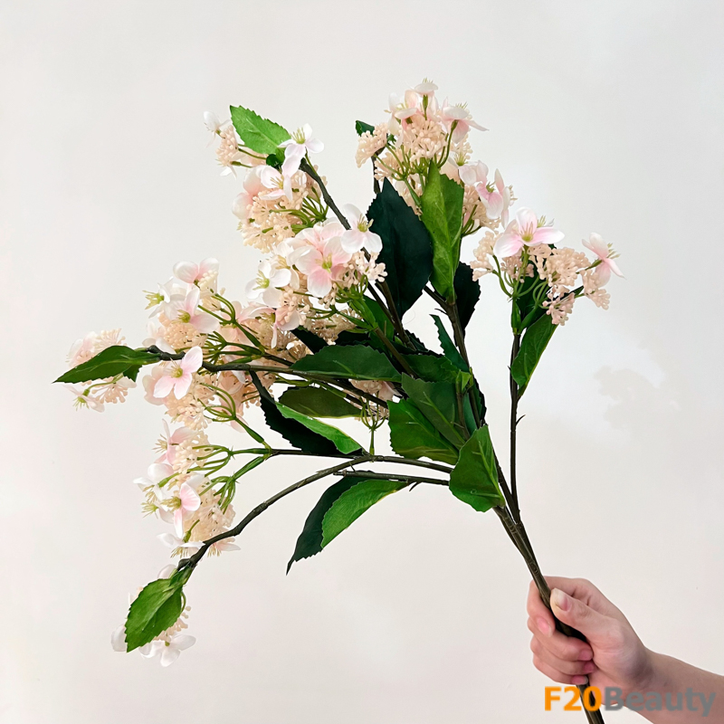 Hoa cẩm tú cầu 4 bông màu hồng nhạt