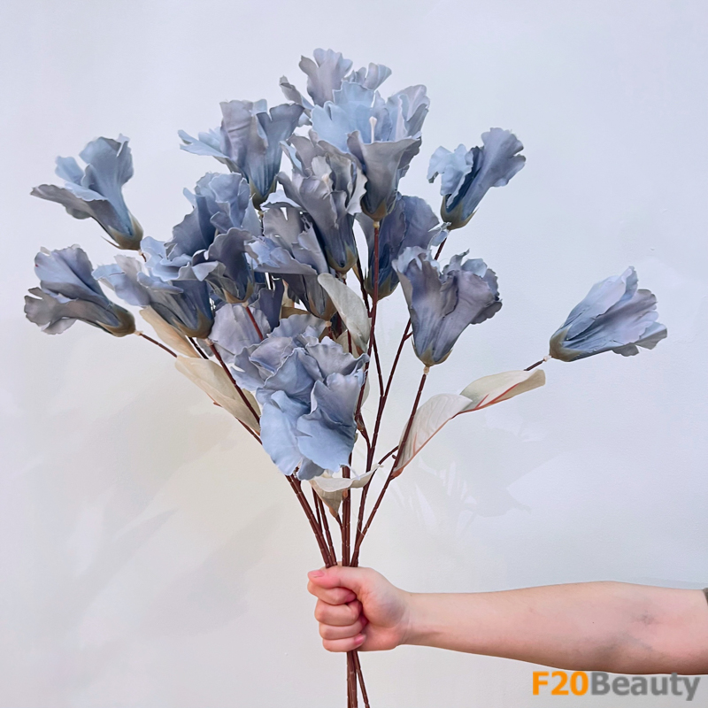 Hoa Artificial Morning Glory xanh nhạt