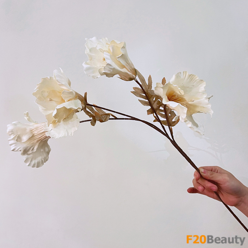 Sự tinh tế của hoa giả Morning Glory màu trắng