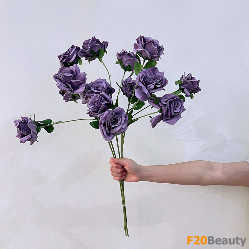 Tạo điểm nhấn: Bó hoa hồng Sydney màu tím đẳng cấp
