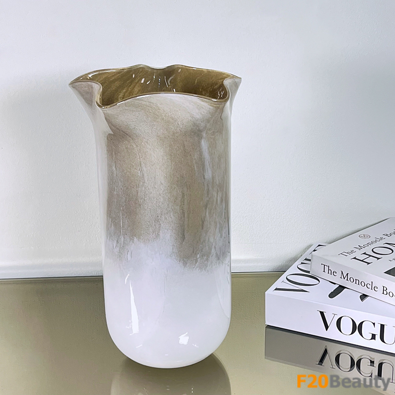 Bình thủy tinh Isobelle màu xám sang trọng, trang nhã