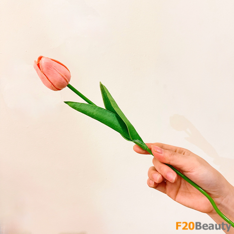 Ốp điện thoại silicone mềm chống sốc in hình hoa tulip cho iphone 11 12 13