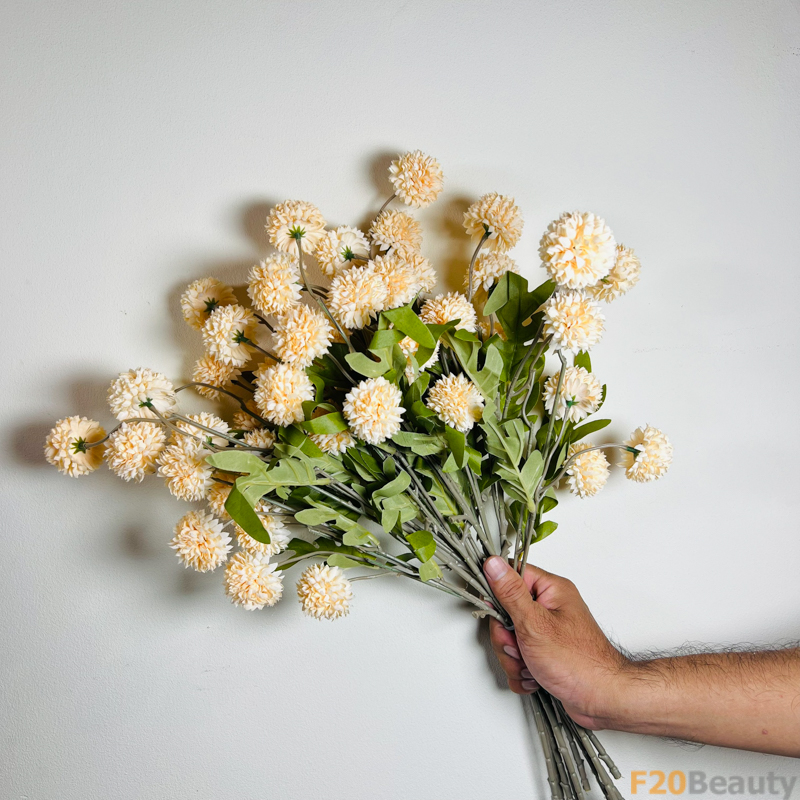 Hoa thược dược giả màu vàng