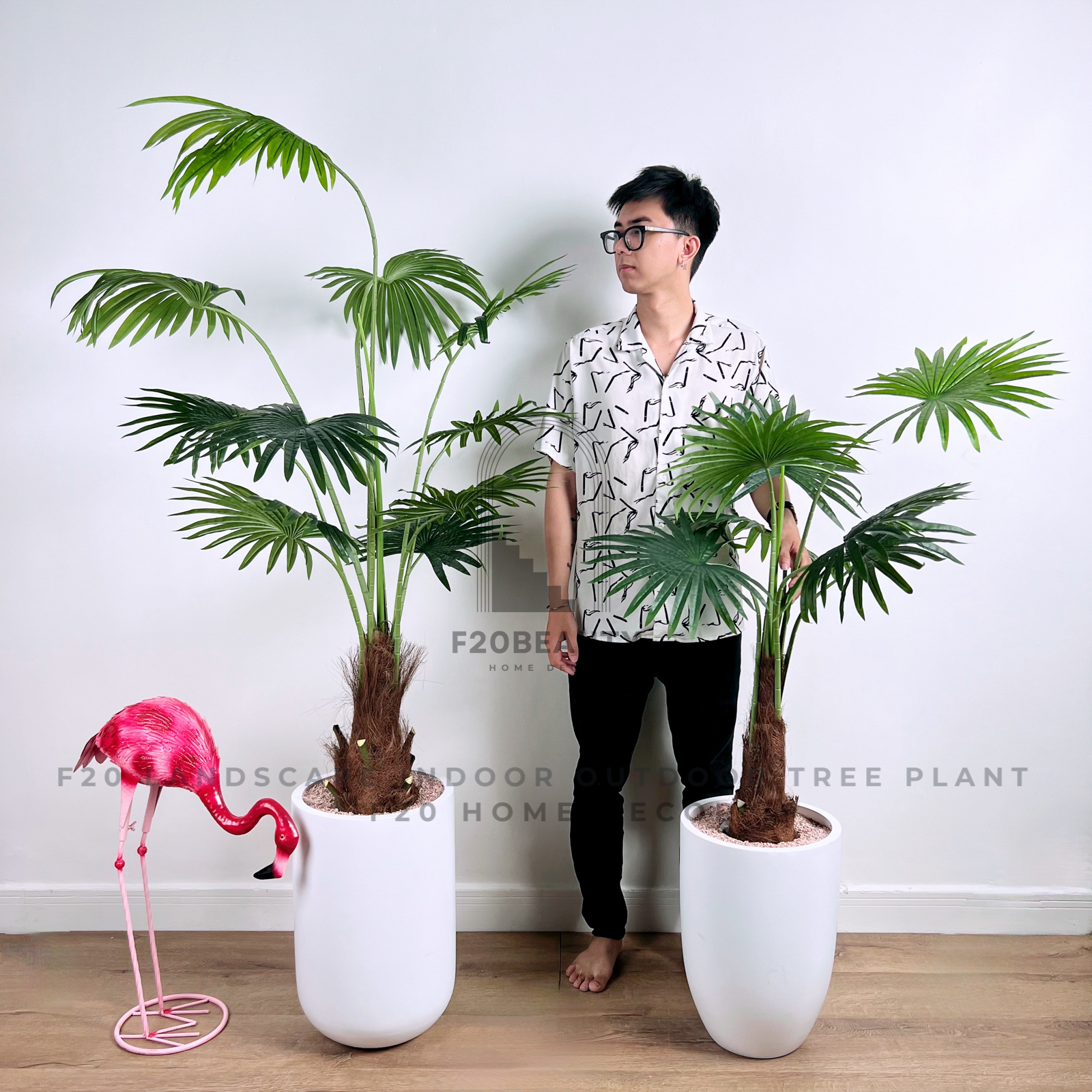 Cây cọ quạt giả - Kiểu dáng đẹp phong cách Nhật đẹp hơn cây cọ thật