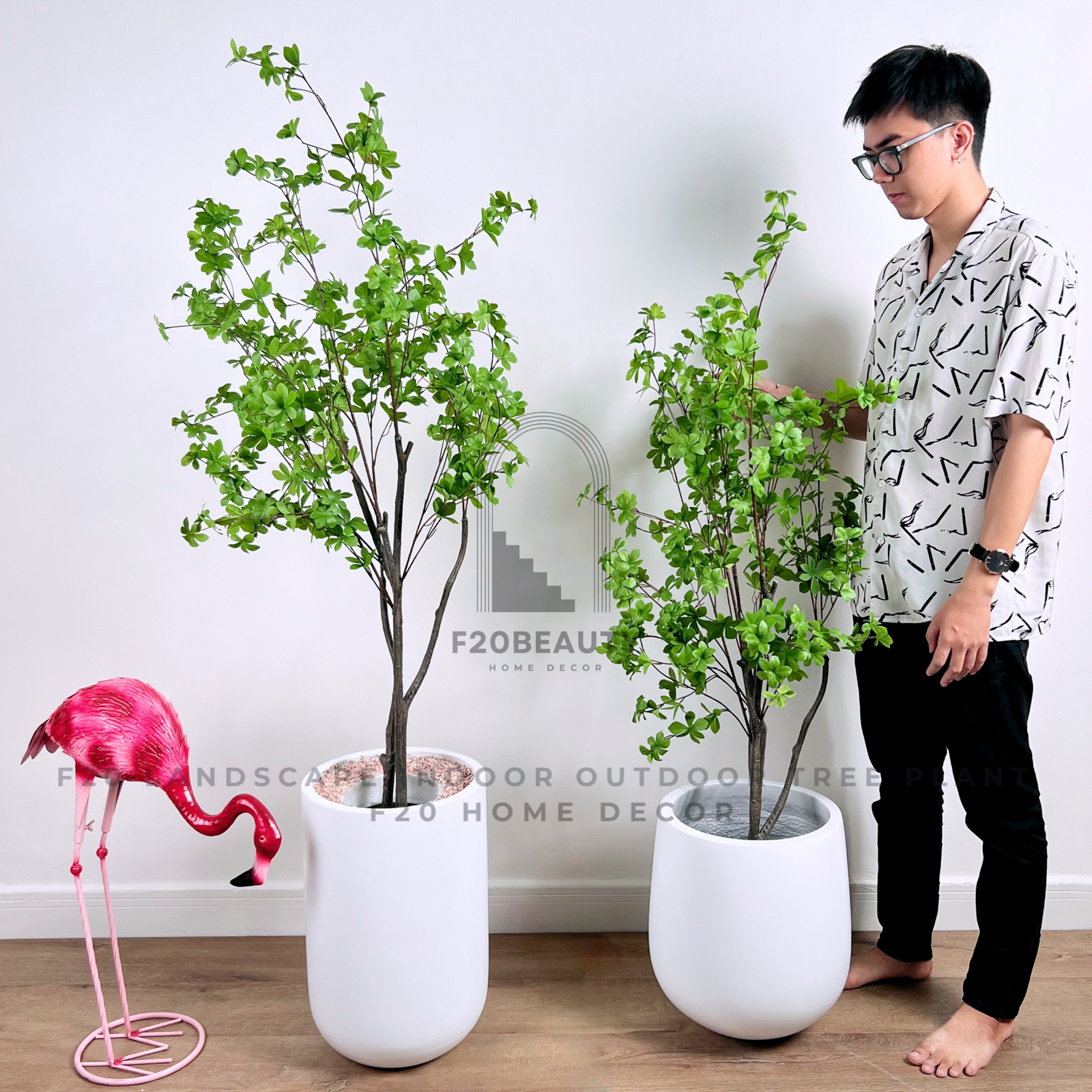 Cây thạch nam giả - Cây lộc vừng lá lộc cảnh decor quán cà phê, shop thời trang